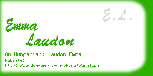 emma laudon business card